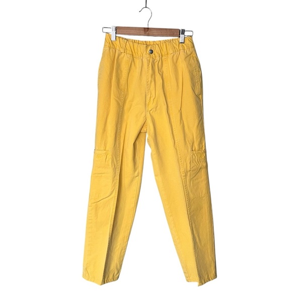 OP Ocean Pacific x Vintage High Rise Yellow Cargo Pants - Picture 1 of 11